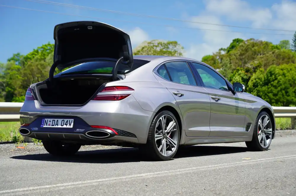 2024 genesis g70 3.3 sport luxury boot open