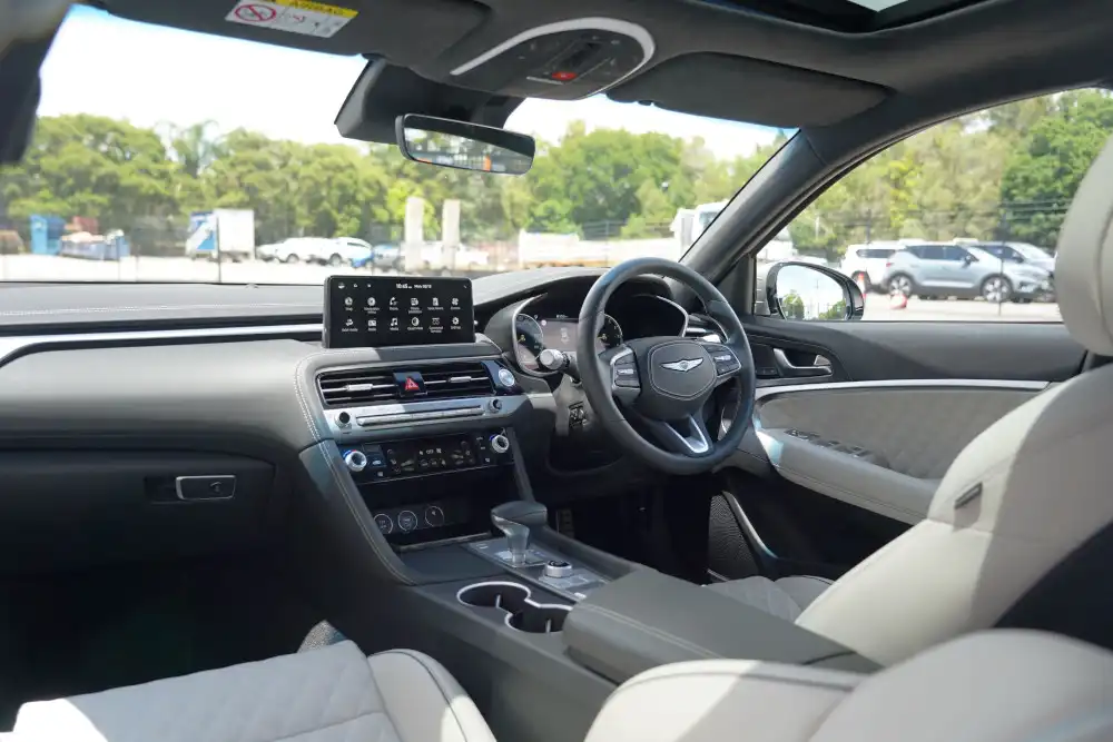 2024 genesis g70 3.3 sport luxury interior front