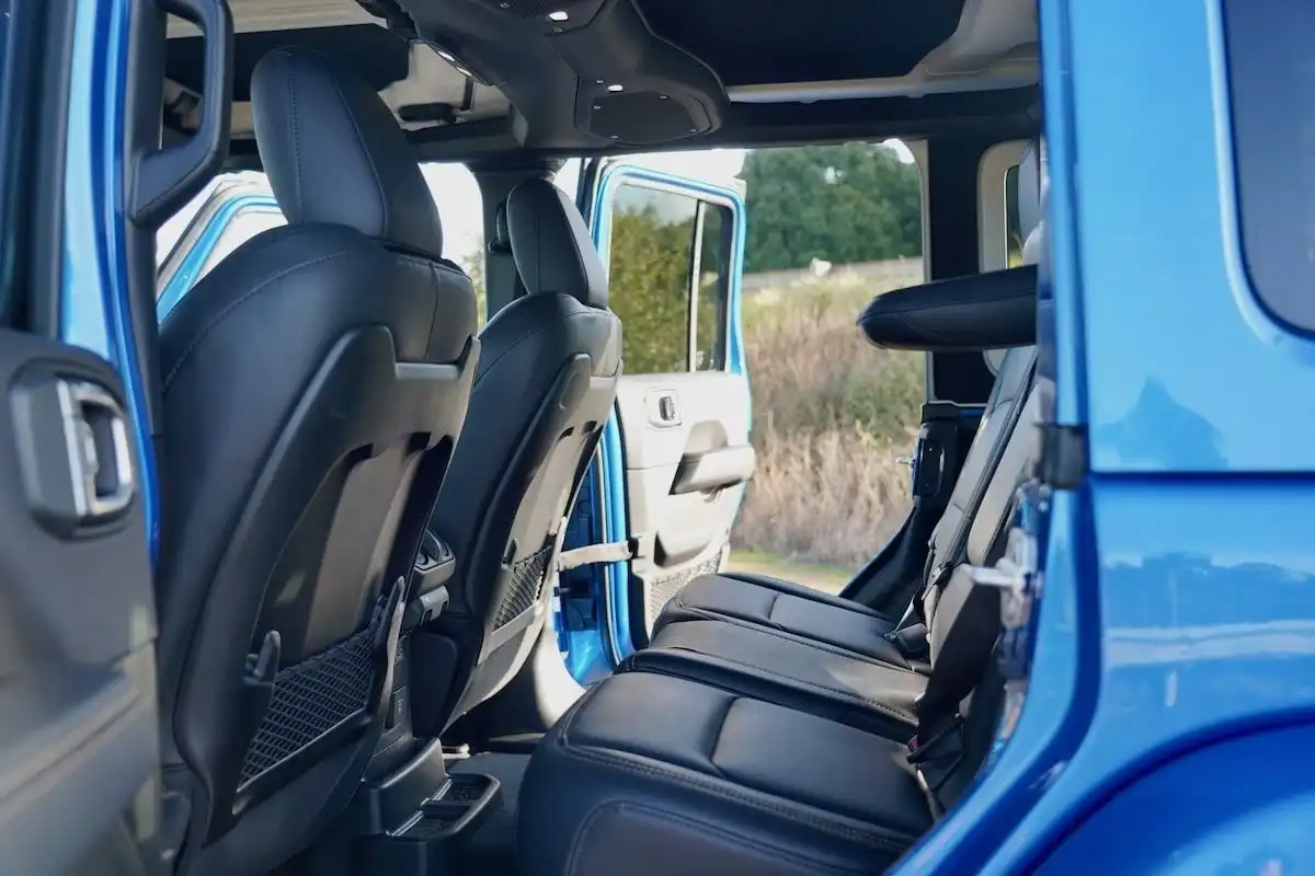 2024 jeep wrangler overland rear seats side view