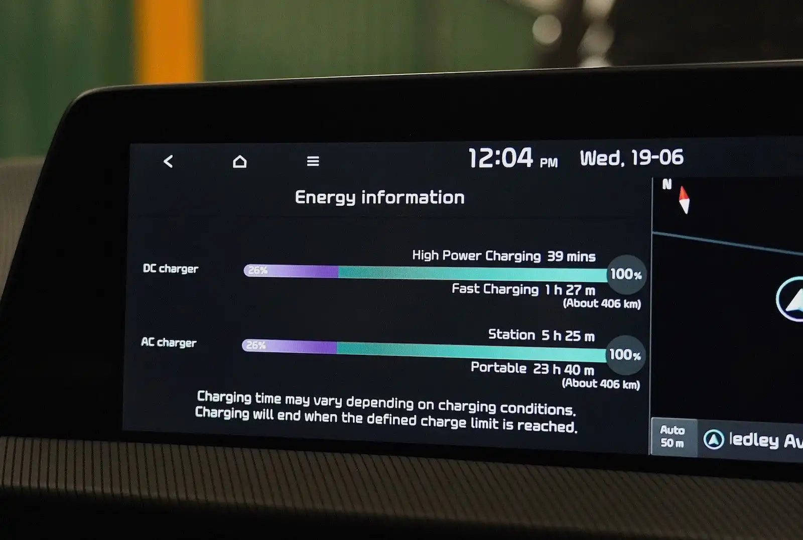 2024 kia ev6 gt awd battery dashboard information