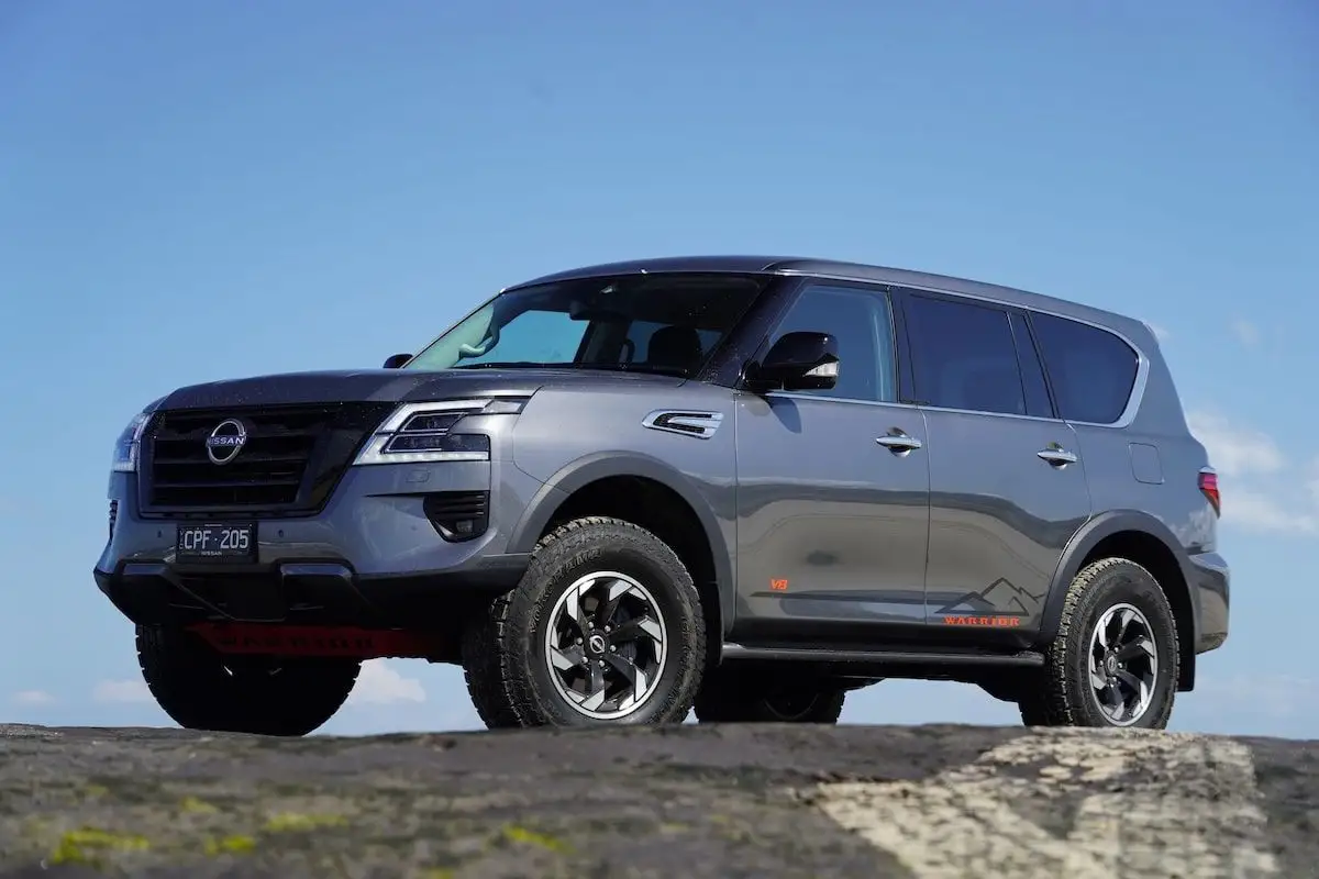 2024 Nissan Patrol Ti Warrior Front side elevated